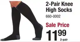 Menards 2-Pair Knee High Socks offer