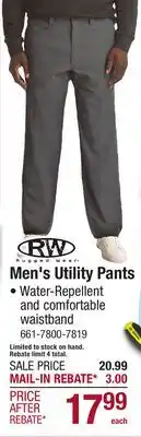Menards Men's Utility Pants offer