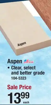 Menards Aspen offer
