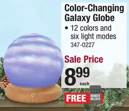 Menards Color-Changing Galaxy Globe offer