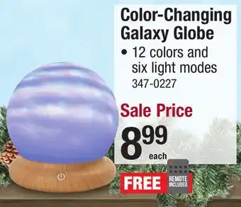 Menards Color-Changing Galaxy Globe offer