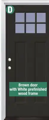 Menards 6-Lite PREFINISHED FIBERGLASS DOORS offer