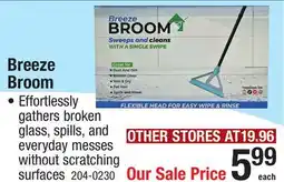 Menards Breeze Broom offer