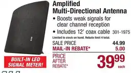 Menards Amplified Multi-Directional Antenna offer