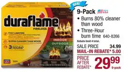 Menards 9-Pack INDOOR FIRELOGS offer