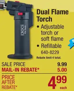 Menards Dual Flame Torch offer
