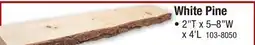 Menards White Pine offer