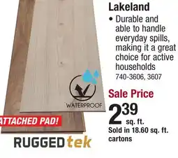 Menards RUGGEDtek Lakeland LAMINATE FLOORING offer