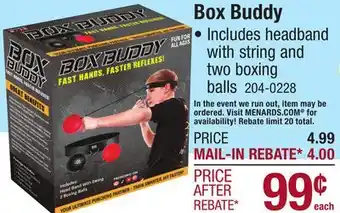 Menards Box Buddy offer