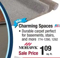 Menards MOHAWK Charming Spaces CARPET offer