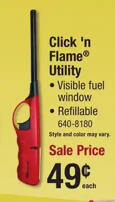 Menards Click 'n Flame Utility LIGHTERS offer