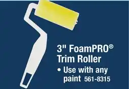 Menards 3 FoamPRO Trim Roller offer