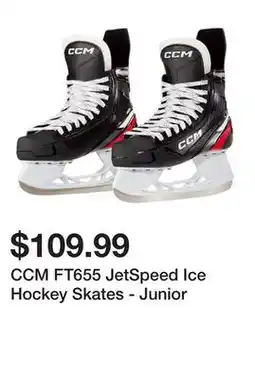 Dick's Sporting Goods CCM FT655 JetSpeed Ice Hockey Skates - Junior offer