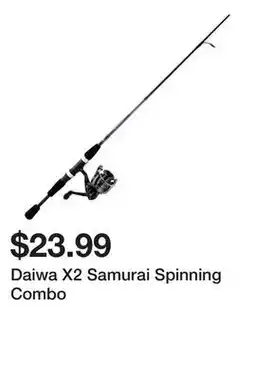 Dick's Sporting Goods Daiwa X2 Samurai Spinning Combo offer