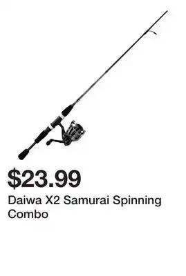 Dick's Sporting Goods Daiwa X2 Samurai Spinning Combo offer