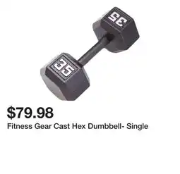 Dick's Sporting Goods Fitness Gear Cast Hex Dumbbell- Single offer