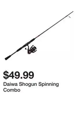 Dick's Sporting Goods Daiwa Shogun Spinning Combo offer