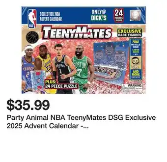 Dick's Sporting Goods Party Animal NBA TeenyMates DSG Exclusive 2025 Advent Calendar - Rare Figures offer