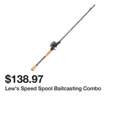 Dick's Sporting Goods Lew's Speed Spool Baitcasting Combo offer