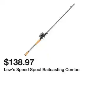 Dick's Sporting Goods Lew's Speed Spool Baitcasting Combo offer