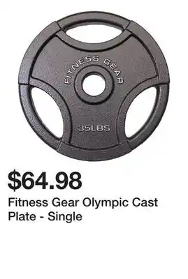 Dick's Sporting Goods Fitness Gear Olympic Cast Plate - Single offer