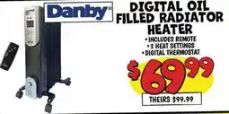 Ollie's DANBY DIGITAL OIL FILLED RADIATOR HEATER offer