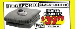 Ollie's BLACK + DECKER BIDDEFORD HEATED BLANKETS offer