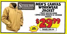 Ollie's STEELTON MEN'S CANVAS WORKWEAR JACKET offer