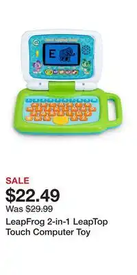 Kohl's LeapFrog 2-in-1 LeapTop Touch Computer Toy offer