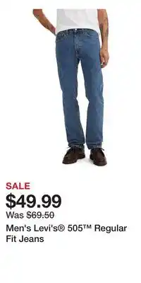 Kohl's Men's Levi's 505 Regular Fit Jeans offer