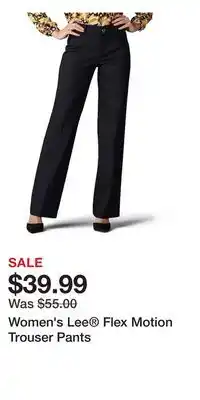 Kohl's Women's Lee Flex Motion Trouser Pants offer