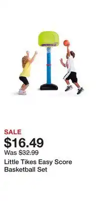 Kohl's Little Tikes Easy Score Basketball Set offer