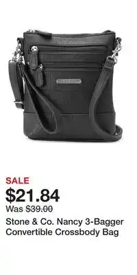 Kohl's Stone & Co. Nancy 3-Bagger Convertible Crossbody Bag offer