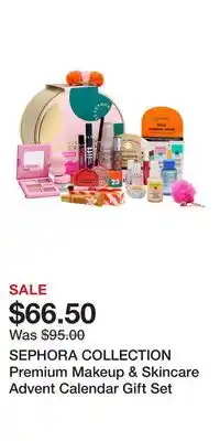 Kohl's SEPHORA COLLECTION Premium Makeup & Skincare Advent Calendar Gift Set offer