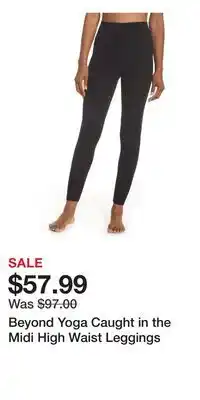 Nordstrom Beyond Yoga Caught in the Midi High Waist Leggings offer