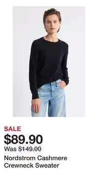 Nordstrom Nordstrom Cashmere Crewneck Sweater offer