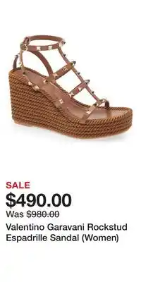 Nordstrom Valentino Garavani Rockstud Espadrille Sandal (Women) offer