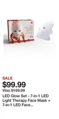 Nordstrom LED Glow Set - 7-in-1 LED Light Therapy Face Mask + 7-in-1 LED Face & Neck Sculpting Wand PURSONIC offer