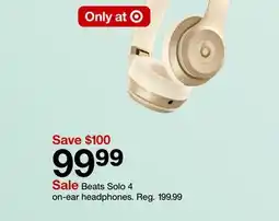 Target Beats Solo 4 on-ear headphones offer