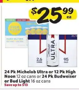 Winn Dixie Michelob Ultra or High Noon or Budweiser or Bud Light offer