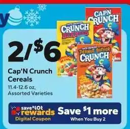 Save a Lot Cap'N Crunch Cereals offer