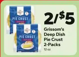 Save a Lot Grissom’s Deep Dish Pie Crust 2-Packs offer