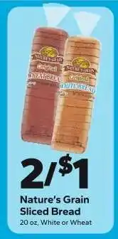 Save a Lot Nature's Grain Sliced Bread offer