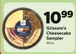 Save a Lot Grissom's Cheesecake Sampler offer