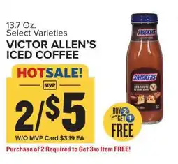 Food Lion Victor Allen's Iced Coffee offer