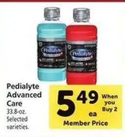Safeway Pedialyte Advanced Care offer
