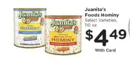 Kroger Juanita's Foods Hominy offer