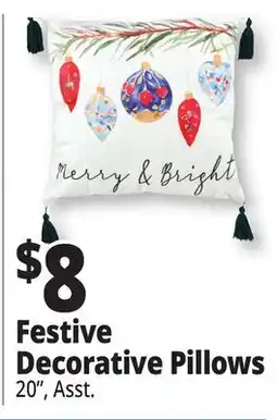 Ocean State Job Lot Festive Decorative Pillows offer
