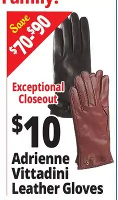 Ocean State Job Lot Adrienne Vittadini Leather Gloves offer
