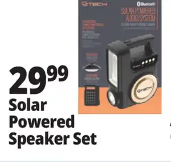 Ocean State Job Lot Solar Powered Speaker Set offer